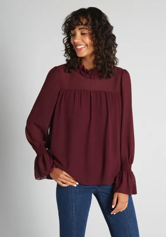 Ruffles and Flows Blouse sold by Modcloth