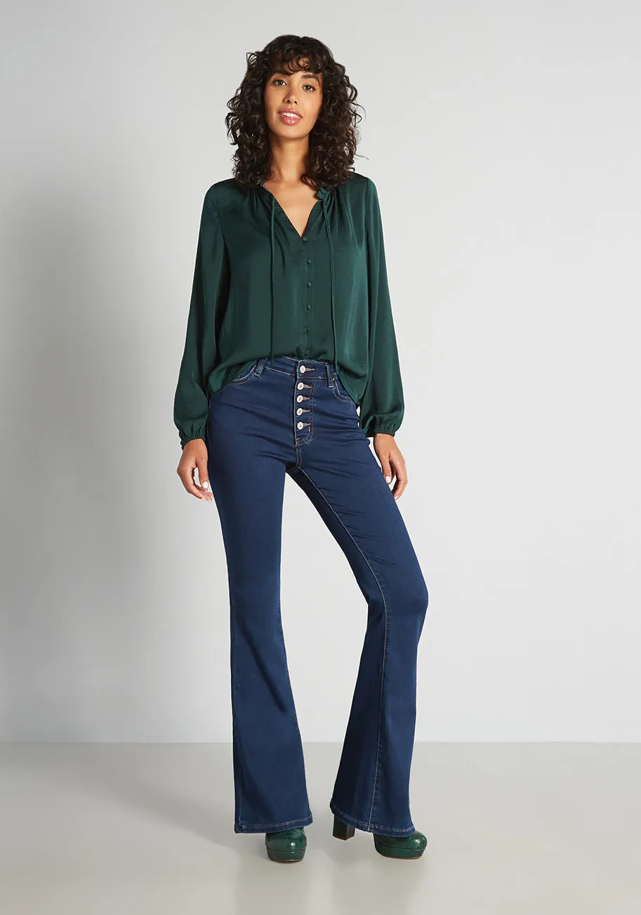 Can't Fight the Flare Jeans sold by Modcloth product image thumbnail 3