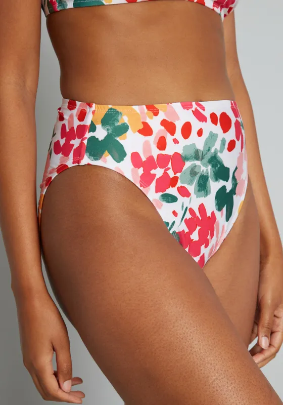 The Franky High-Waisted Bikini Bottom sold by Modcloth