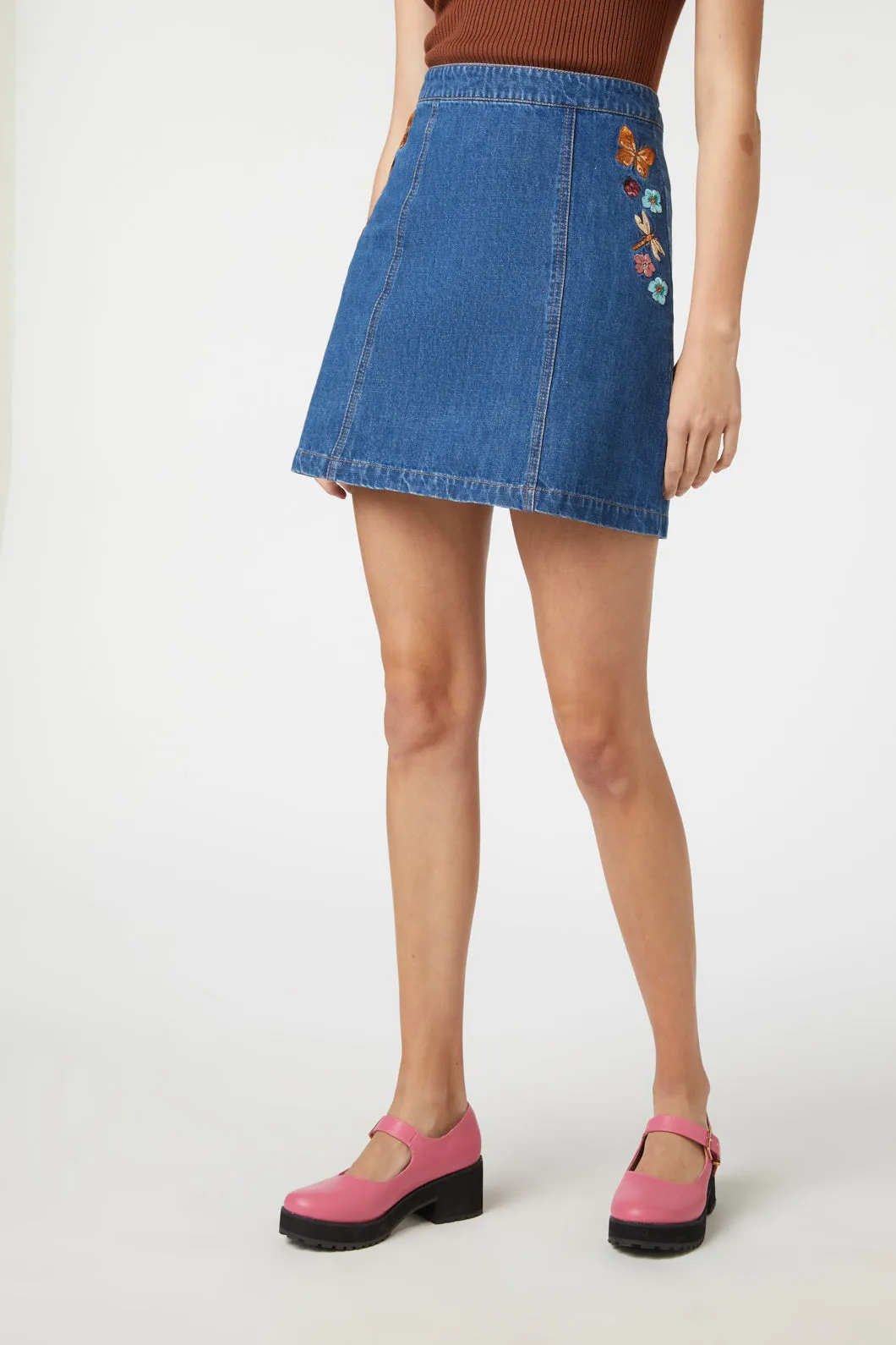 Flora Embroidered Skirt sold by Modcloth product image thumbnail 3