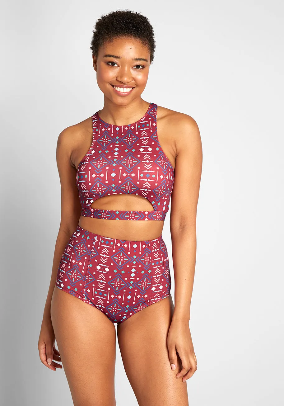 The Jessica High-Waisted Bikini Bottom sold by Modcloth