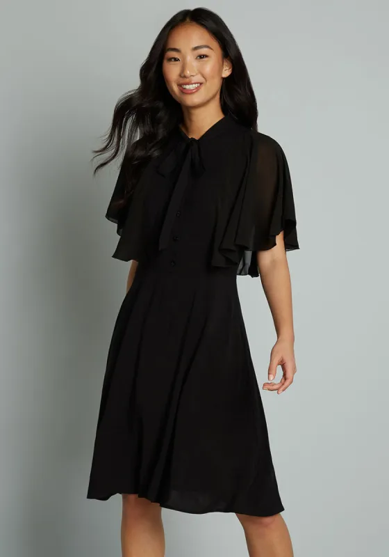 Poetry In Motion A-Line Dress made by Hell Bunny