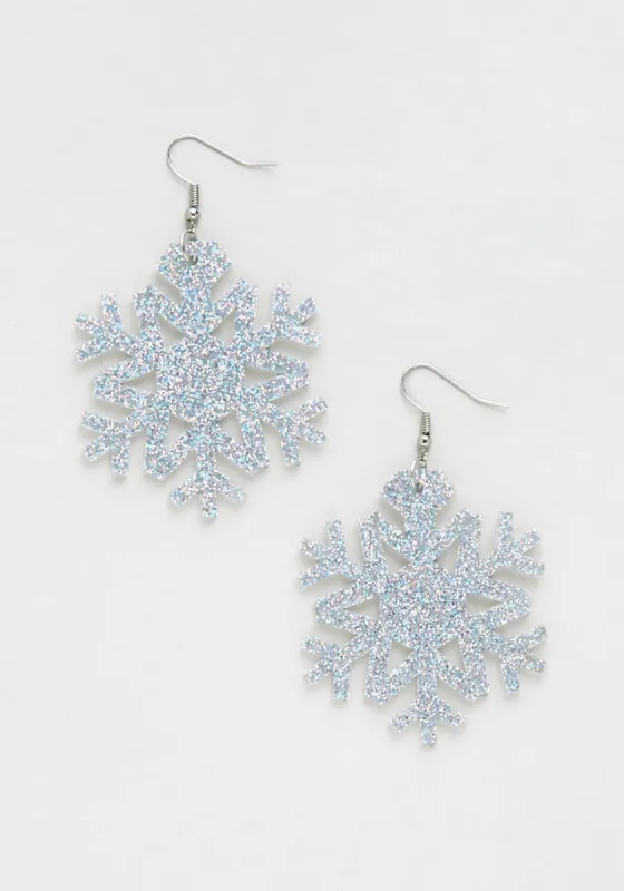 Shimmering Snowfall Dangle Earrings sold by Modcloth