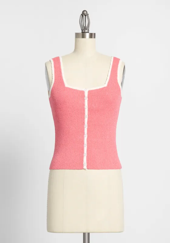 I Could Write a Bouclé Tank Top sold by Modcloth