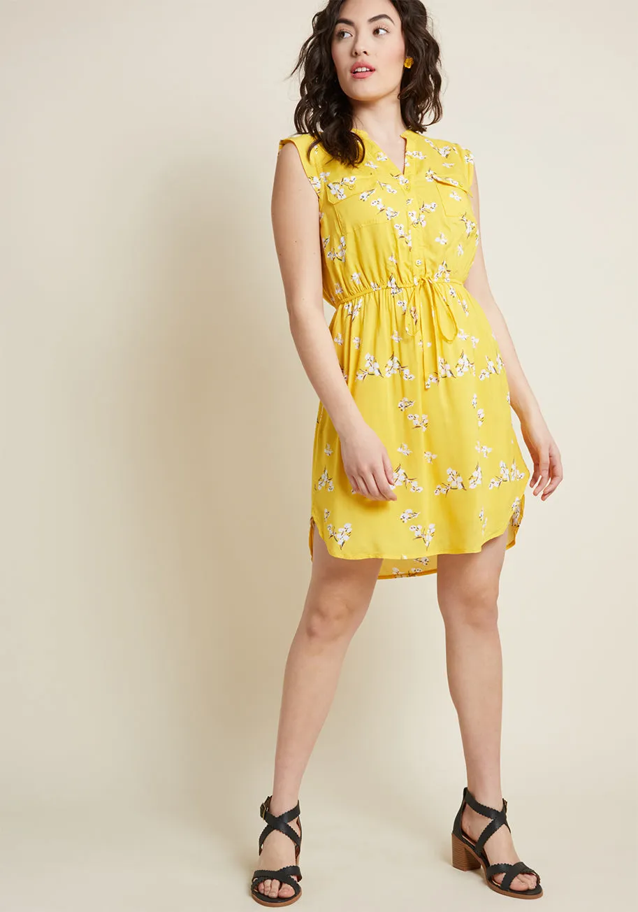 A Way With Woods Sleeveless Shirt Dress in Sunshine sold by Modcloth product image thumbnail 3
