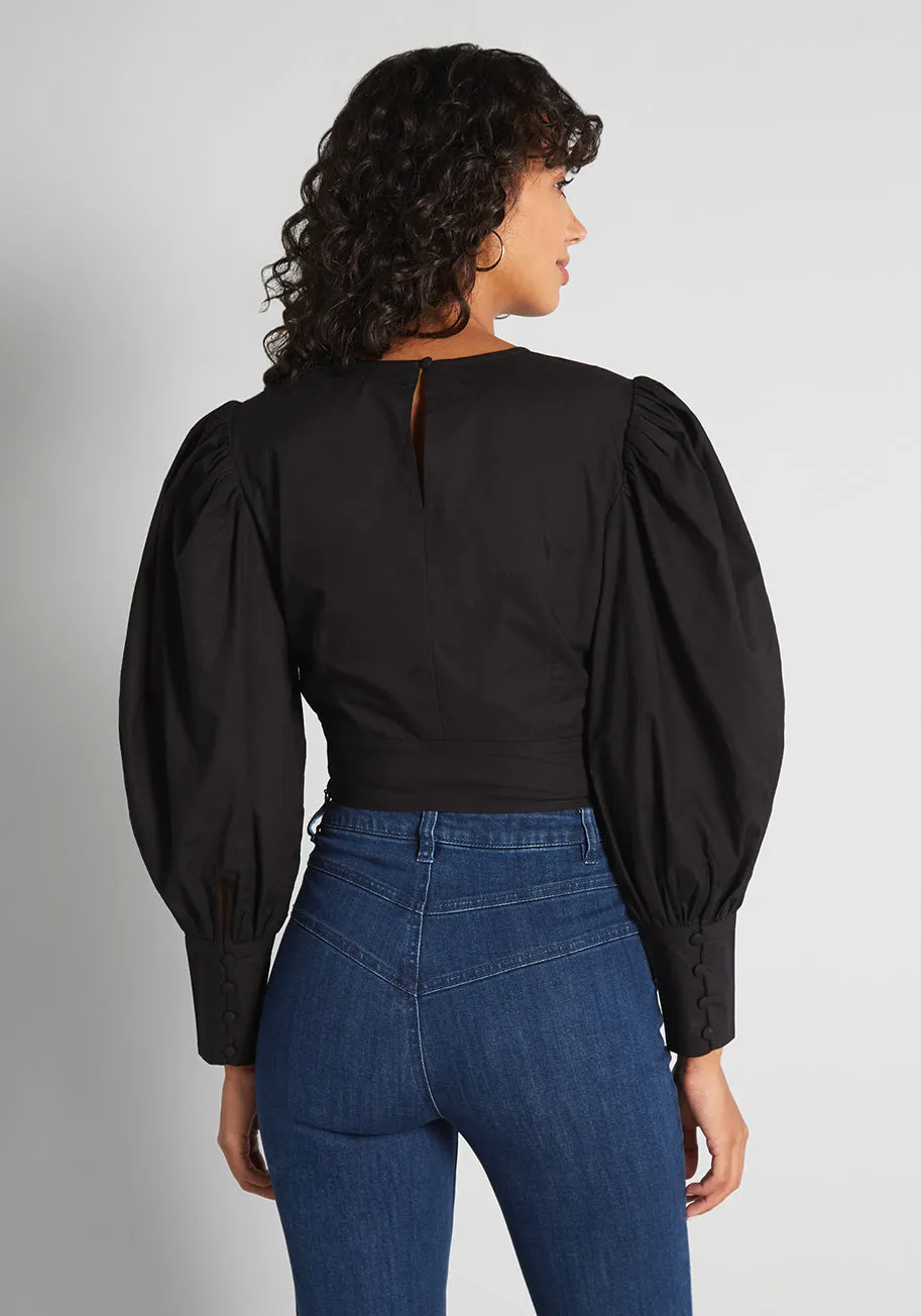 Such a Doll Cropped Blouse sold by Modcloth product image thumbnail 2
