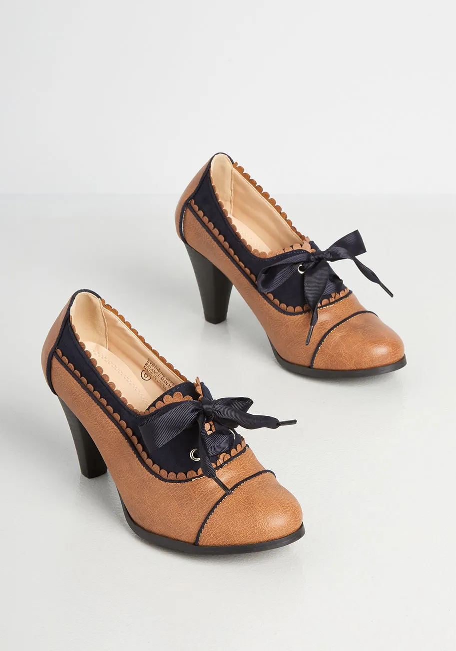 Oui Mademoiselle Oxford Heel sold by Modcloth