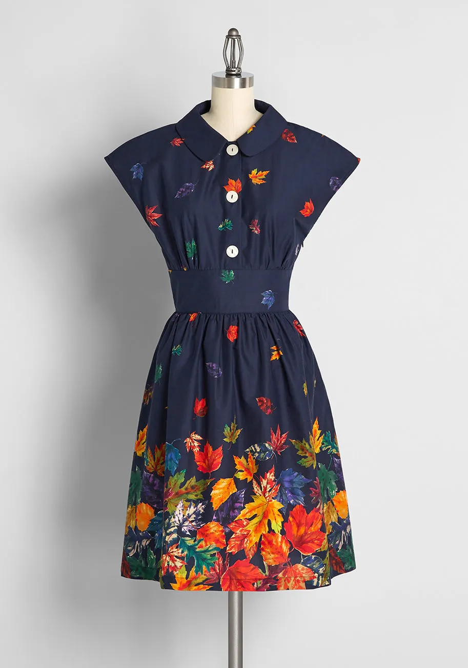 Can't Be-leaf I'm Fallin' For You Fit and Flare Dress sold by Modcloth product image thumbnail 2