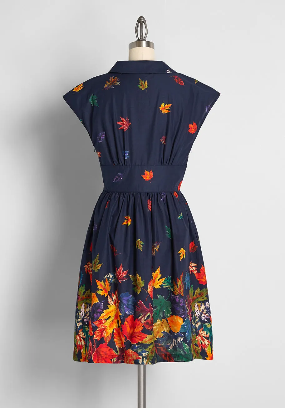 Can't Be-leaf I'm Fallin' For You Fit and Flare Dress sold by Modcloth product image thumbnail 3