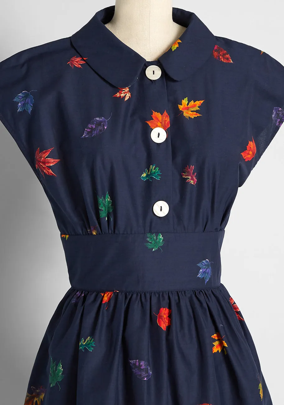 Can't Be-leaf I'm Fallin' For You Fit and Flare Dress sold by Modcloth product image thumbnail 4