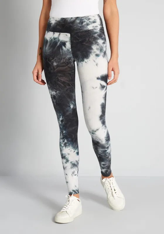 Level Up in Tie-Dye Leggings sold by Modcloth