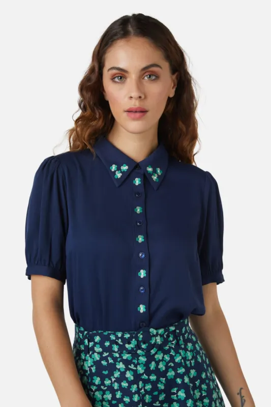 Fleur Embroidered Blouse sold by Modcloth