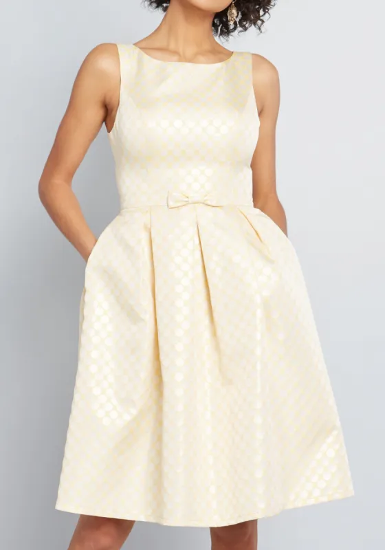 Polish Aplenty Fit and Flare Dress made by Modcloth