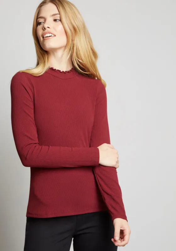Admired Archivist Knit Top sold by Modcloth