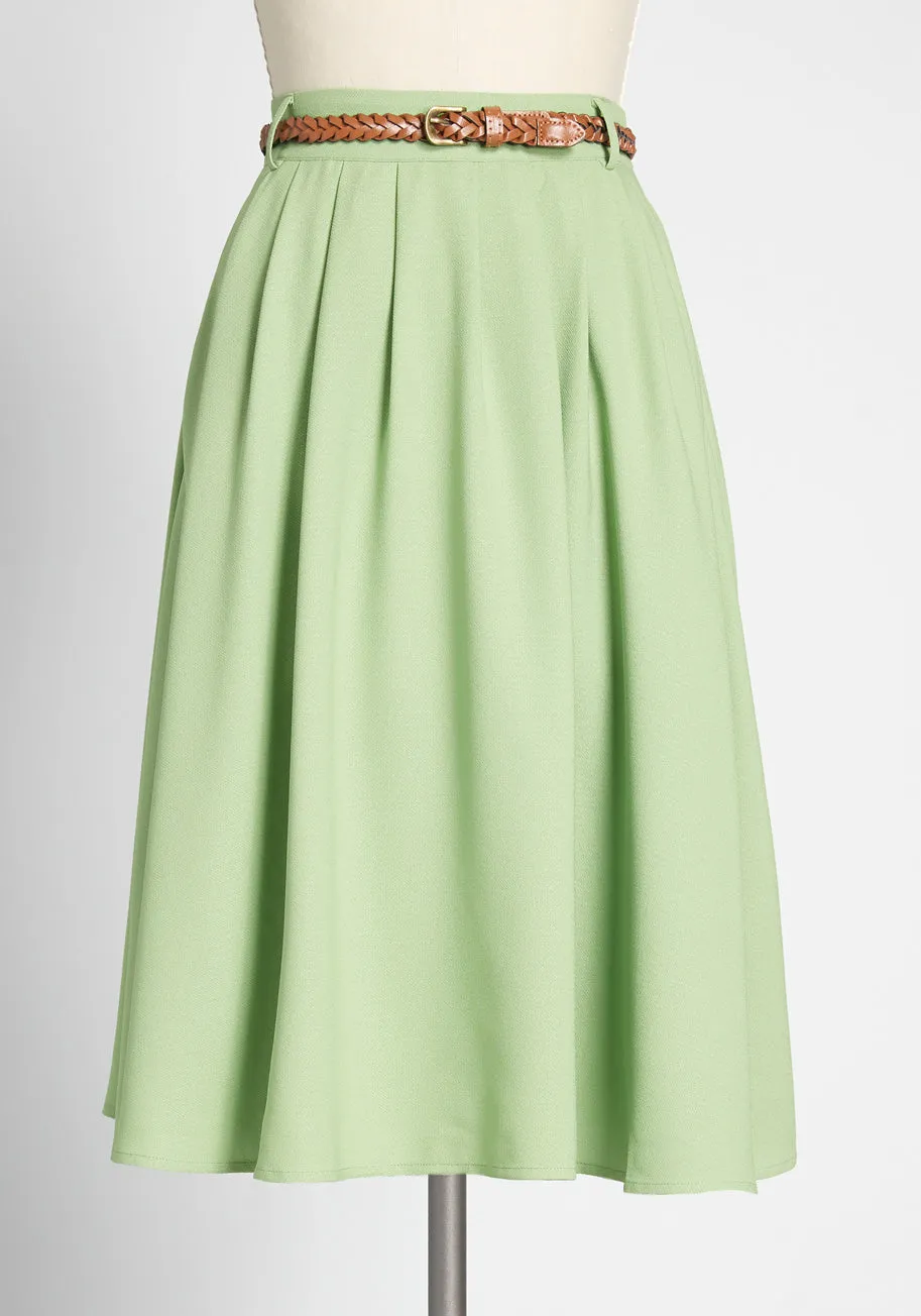 Breathtaking Tiger Lilies Midi Skirt sold by Modcloth