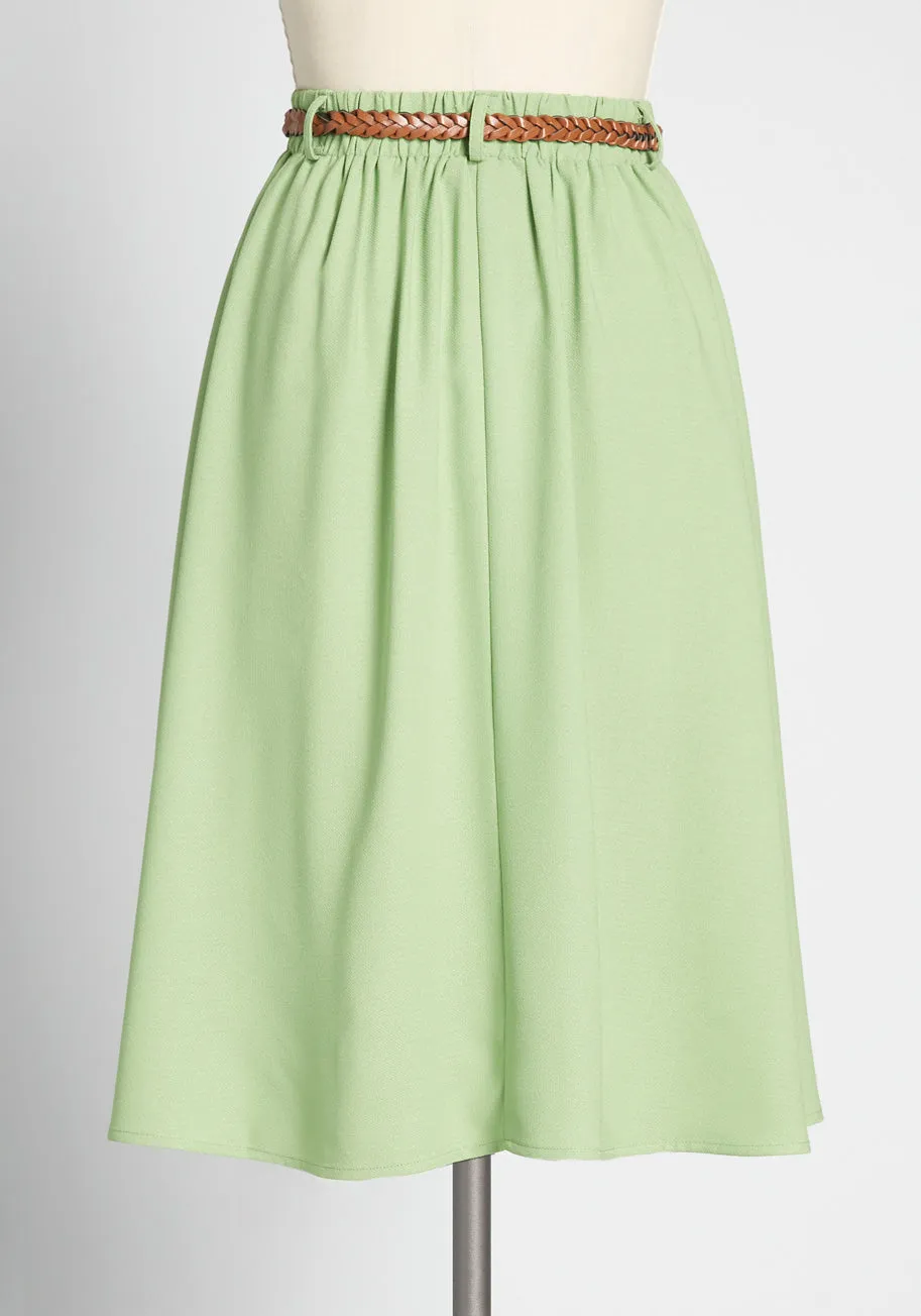 Breathtaking Tiger Lilies Midi Skirt sold by Modcloth product image thumbnail 2