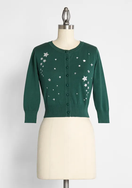 ModCloth x Collectif Starry Winter Nights Cardigan made by Modcloth