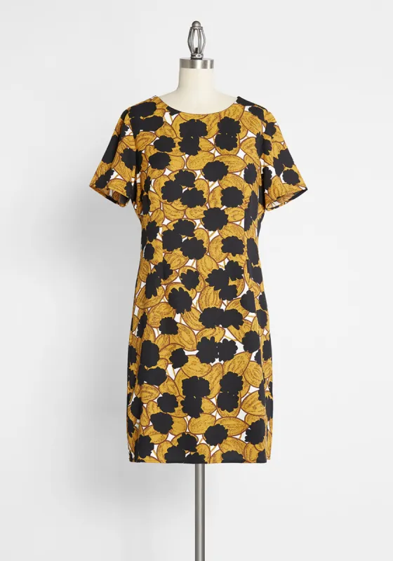 Golden Rush of Love Shift Dress made by Molly Bracken
