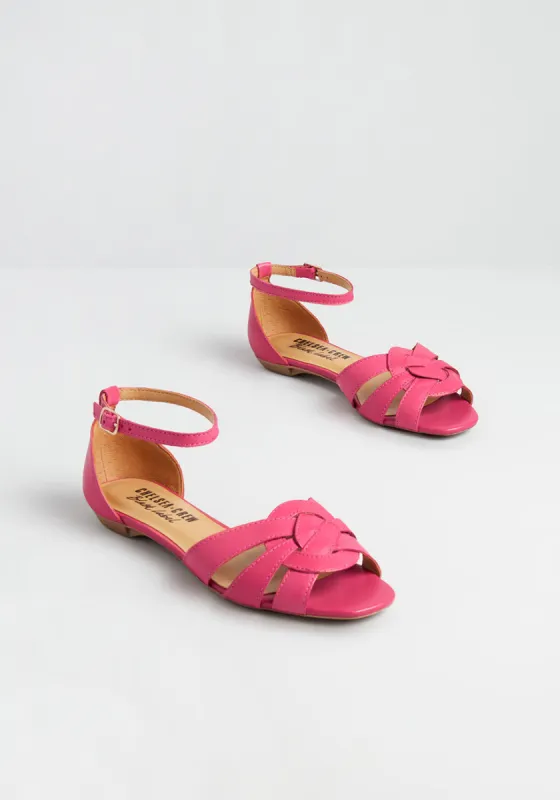 Skip a Beat Ankle Strap Flat sold by Modcloth