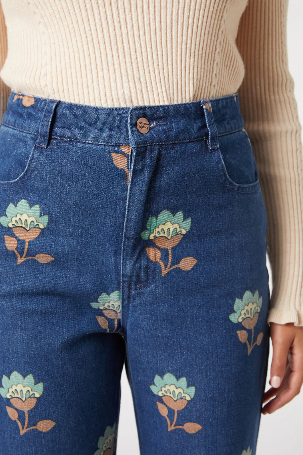 Retro Flora Flare Jean sold by Modcloth product image thumbnail 5