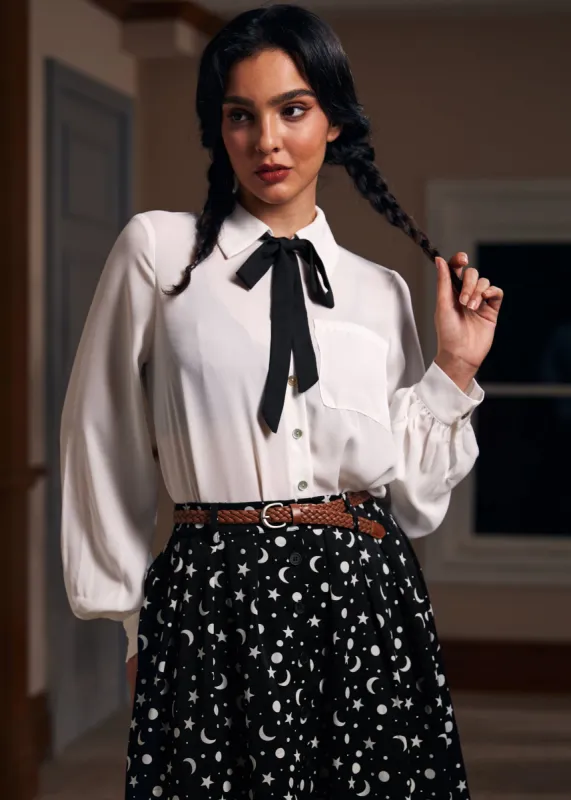 Enchanted Evening Collared Blouse made by Modcloth