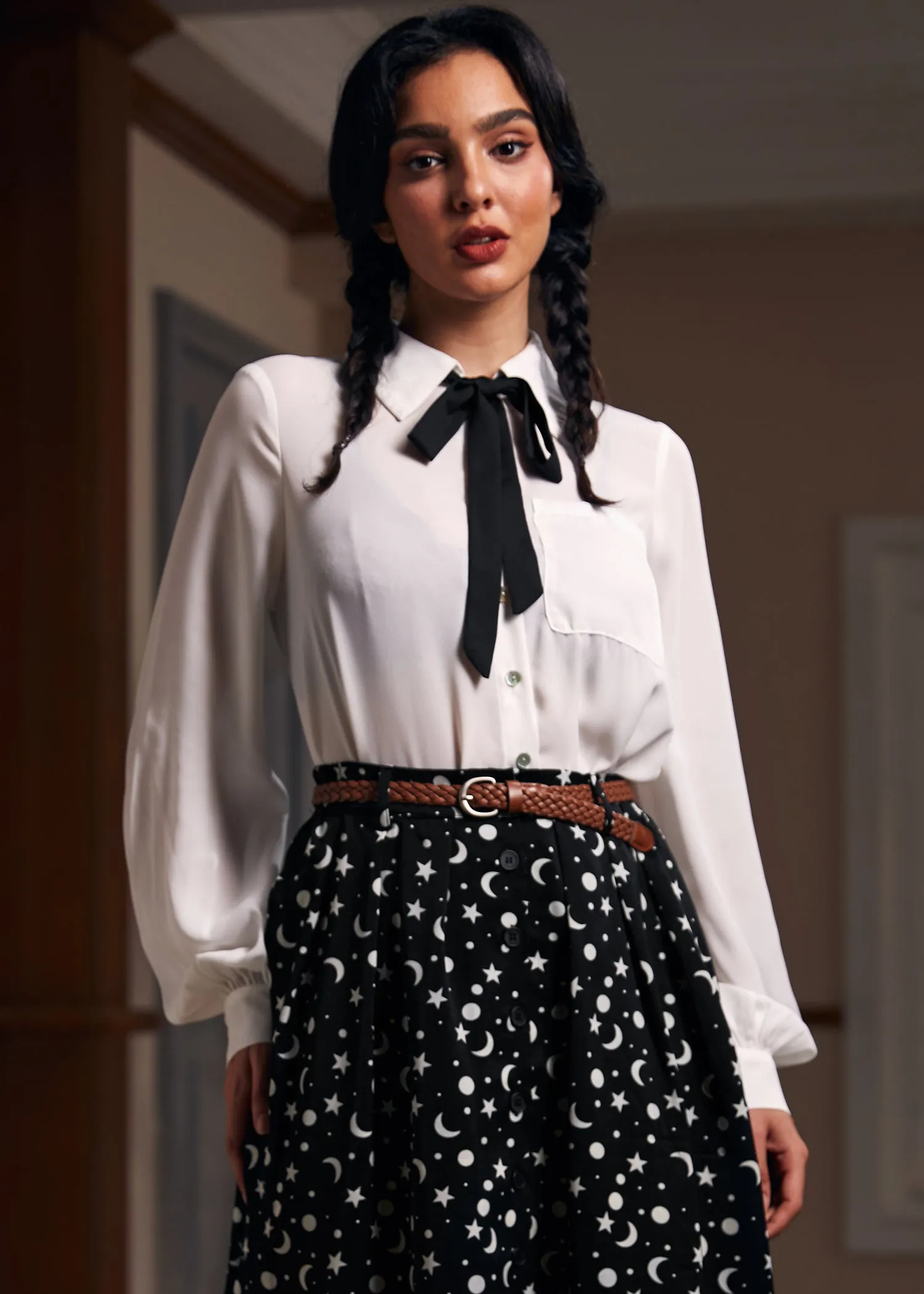 Enchanted Evening Collared Blouse sold by Modcloth product image thumbnail 2