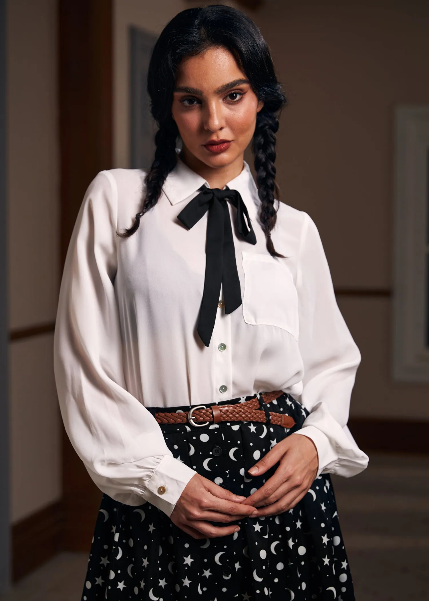 Enchanted Evening Collared Blouse sold by Modcloth product image thumbnail 5
