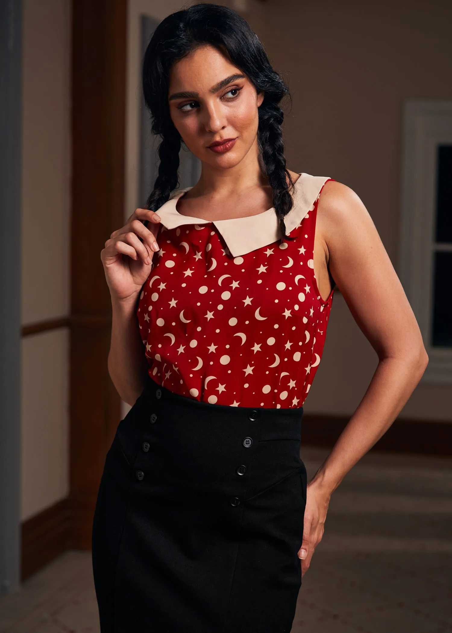 Harvest Moon Melodies Collared Top sold by Modcloth product image thumbnail 2