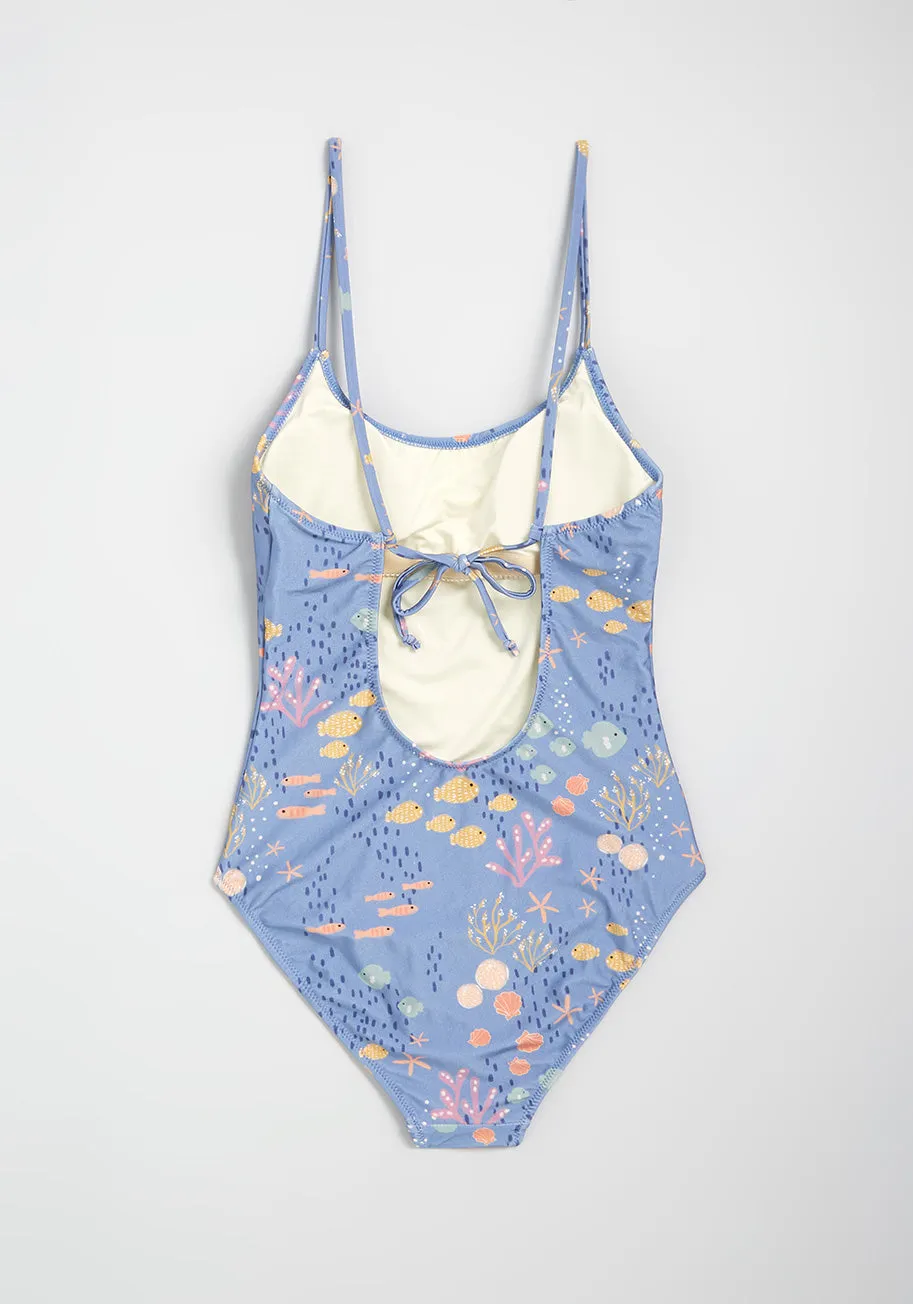 Escape to the Seascape One-Piece Swimsuit sold by Modcloth product image thumbnail 2