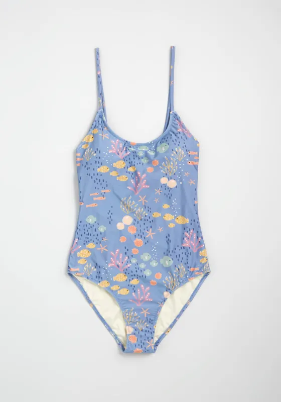 Escape to the Seascape One-Piece Swimsuit sold by Modcloth