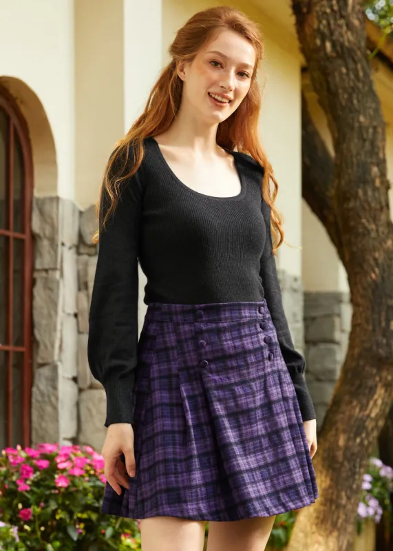 Sock Hop Sensation Long Sleeve Scoopneck Top made by Modcloth