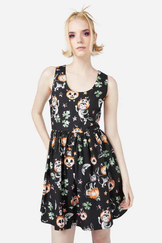 Pumpkin Patch Kitty Dress sold by Modcloth