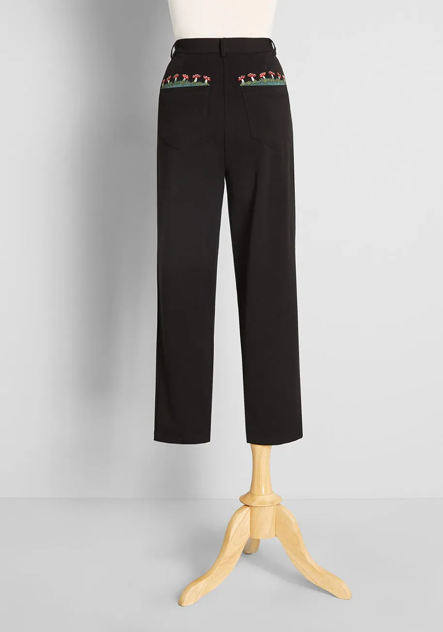 Mushroom Fields Forever Embroidered Pants sold by Modcloth product image thumbnail 2