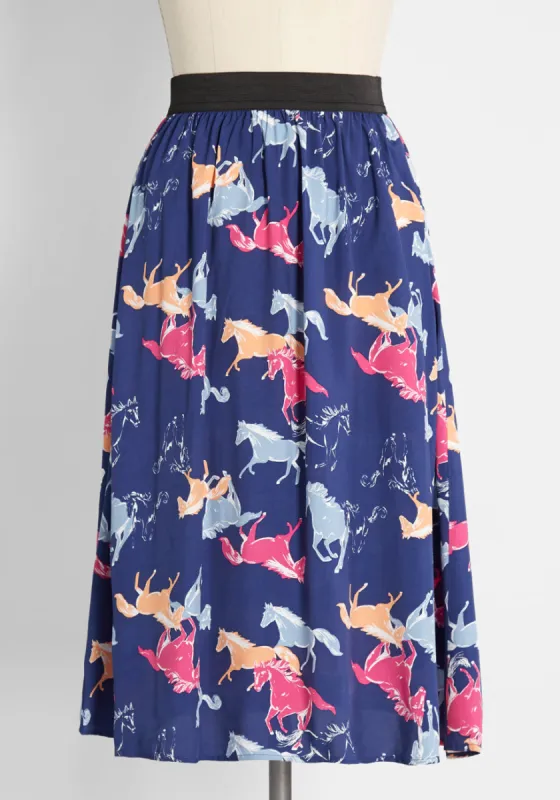 Equine and Divine Skirt sold by Modcloth