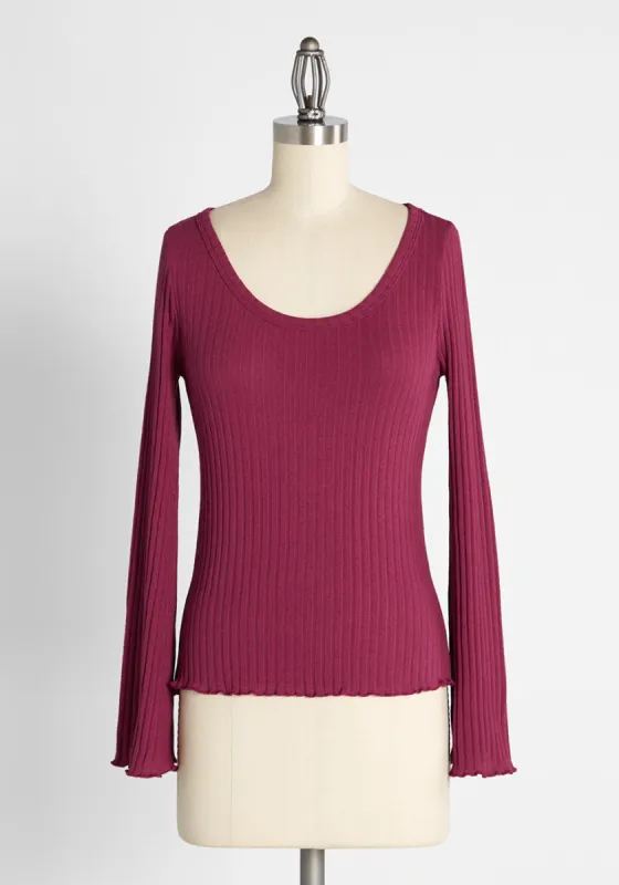 A Sweet Sensation Long Sleeve Top sold by Modcloth