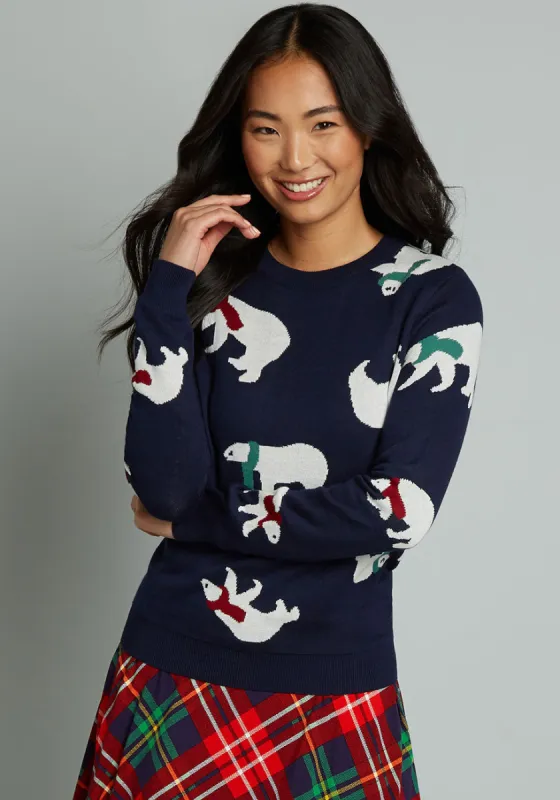Polar Power Sweater sold by Modcloth