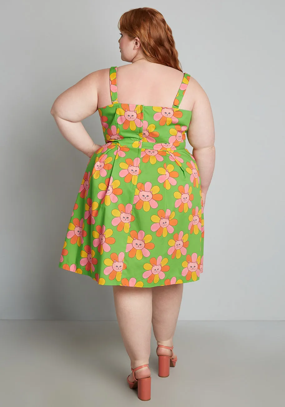 ModCloth x Marisol Muro Nothing Beats Pleats Fit And Flare Dress sold by Modcloth product image thumbnail 3
