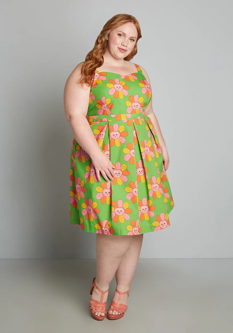 ModCloth x Marisol Muro Nothing Beats Pleats Fit And Flare Dress sold by Modcloth product image thumbnail 4