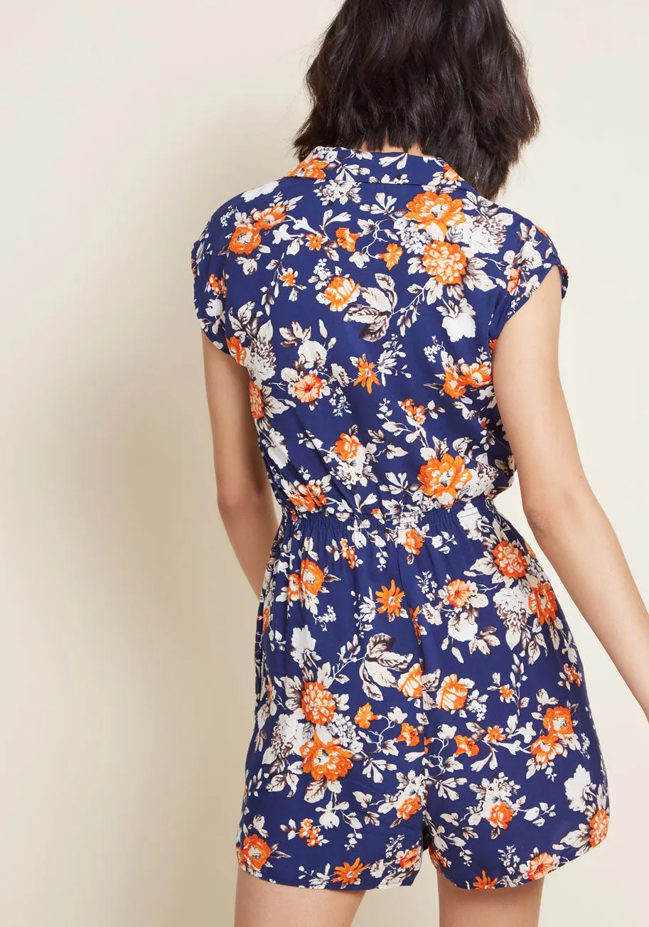 Read It and Steep Romper in Garden sold by Modcloth product image thumbnail 3