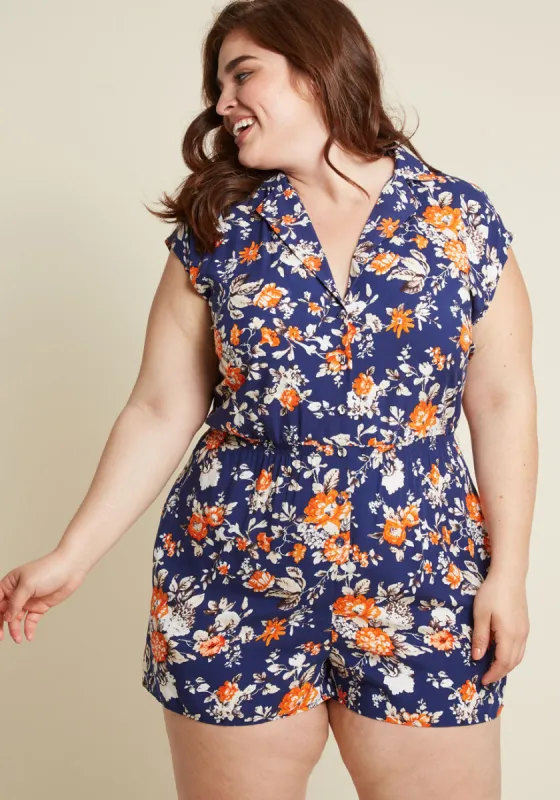 Read It and Steep Romper in Garden sold by Modcloth