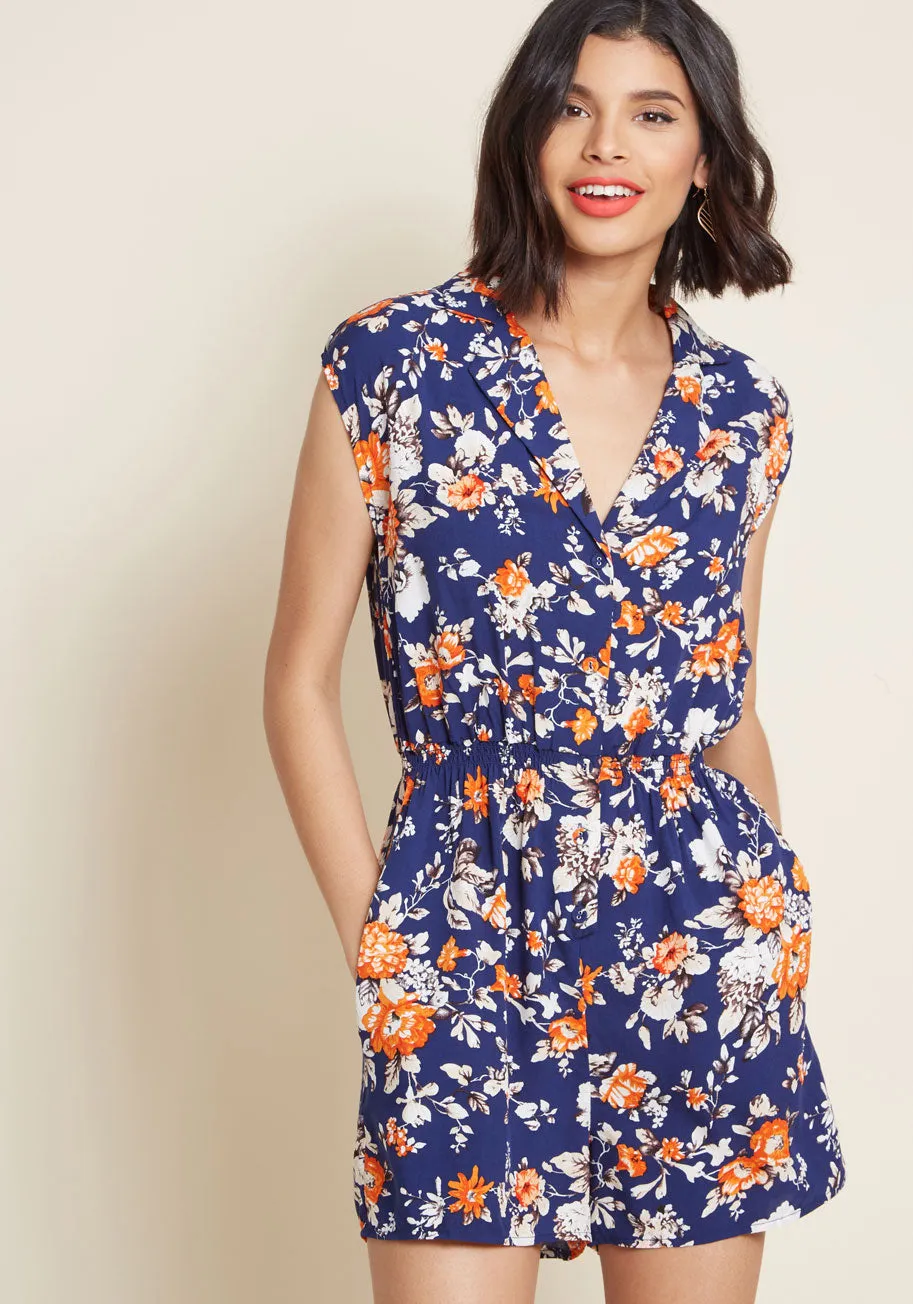 Read It and Steep Romper in Garden sold by Modcloth product image thumbnail 2