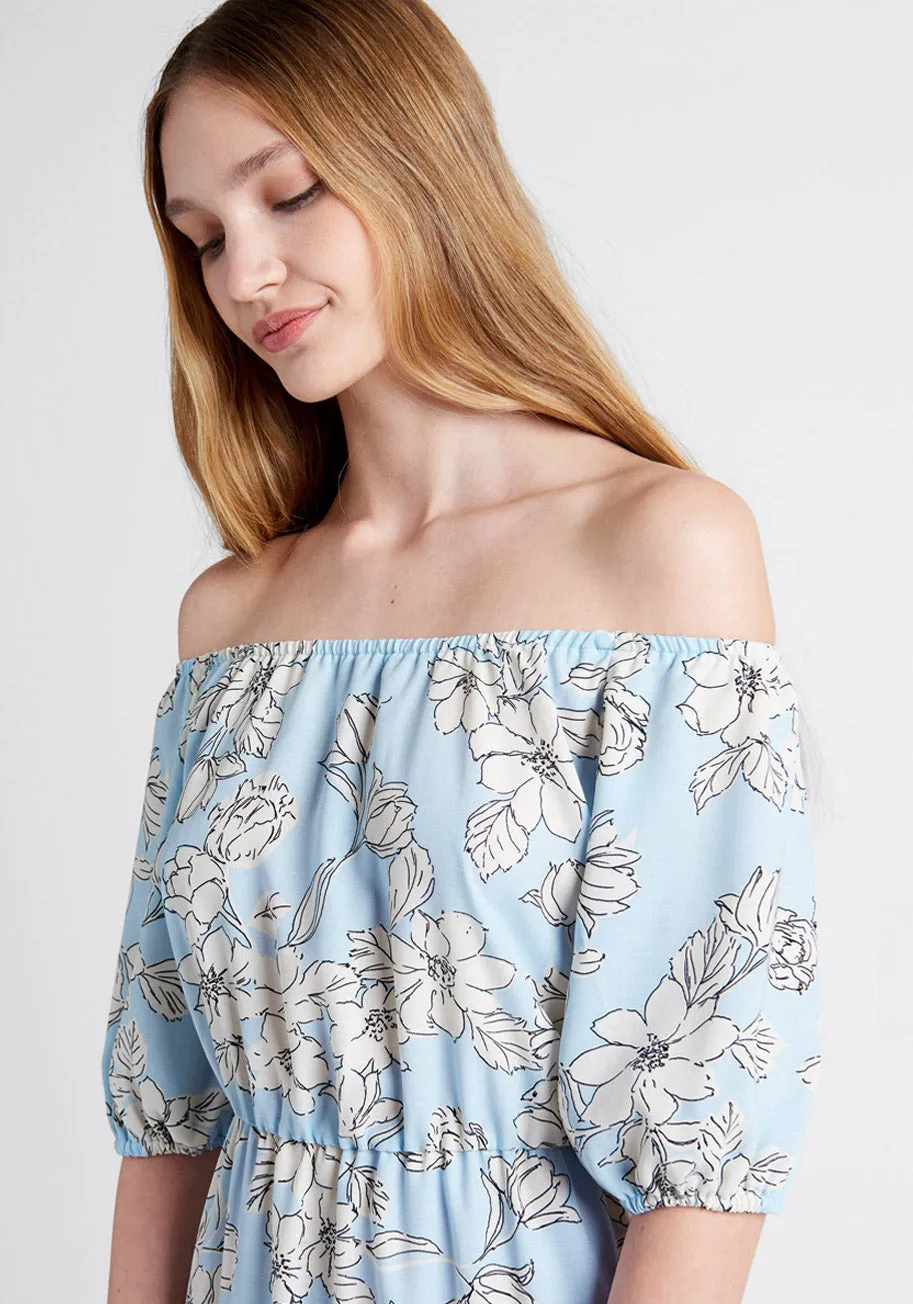 Bloom Wildly Tiered Midi Dress sold by Modcloth