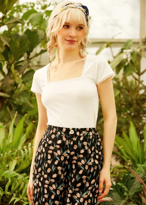Lace Around the Edges Tee sold by Modcloth