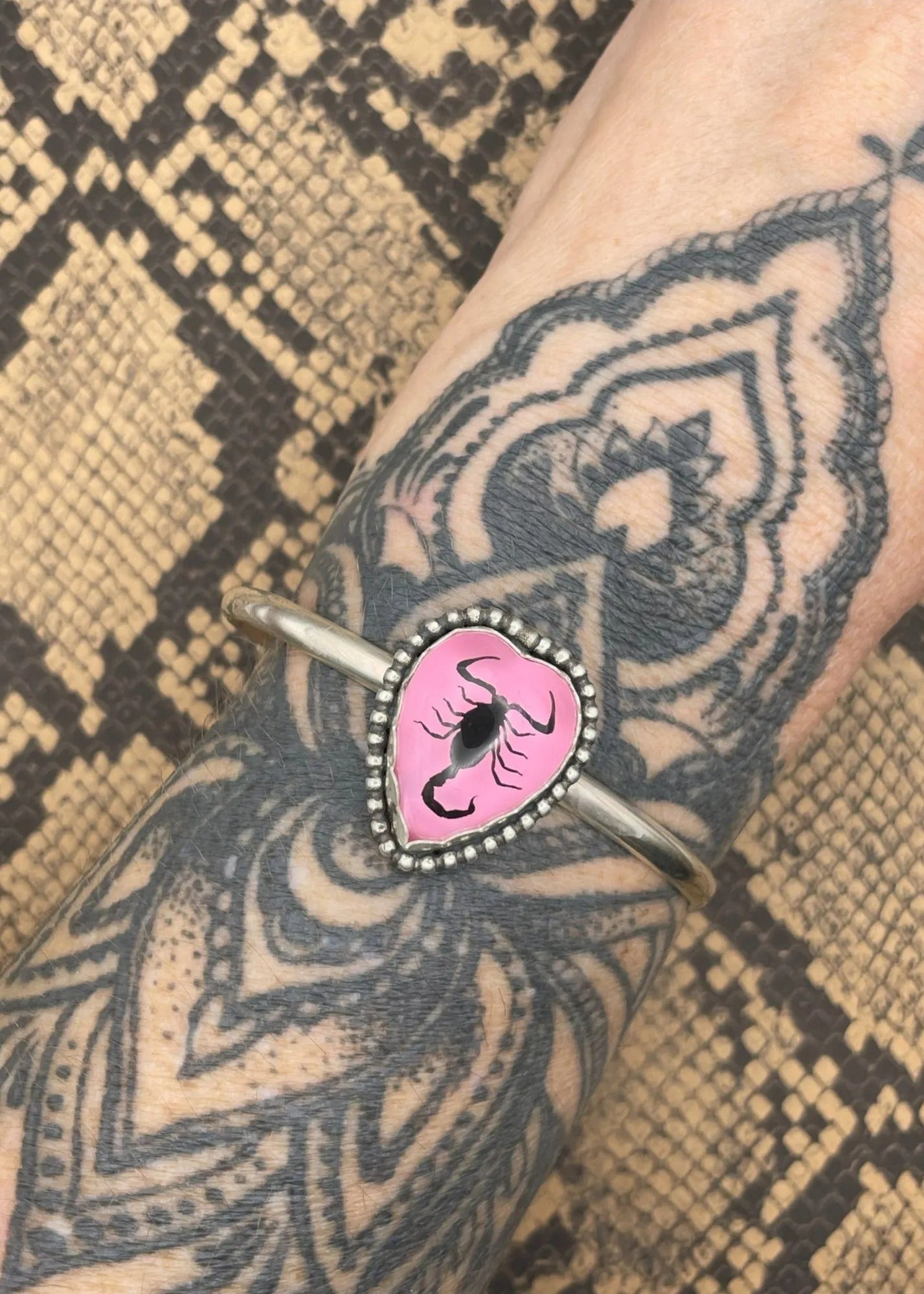 Scorpion Heart Cuff Bracelet sold by Modcloth