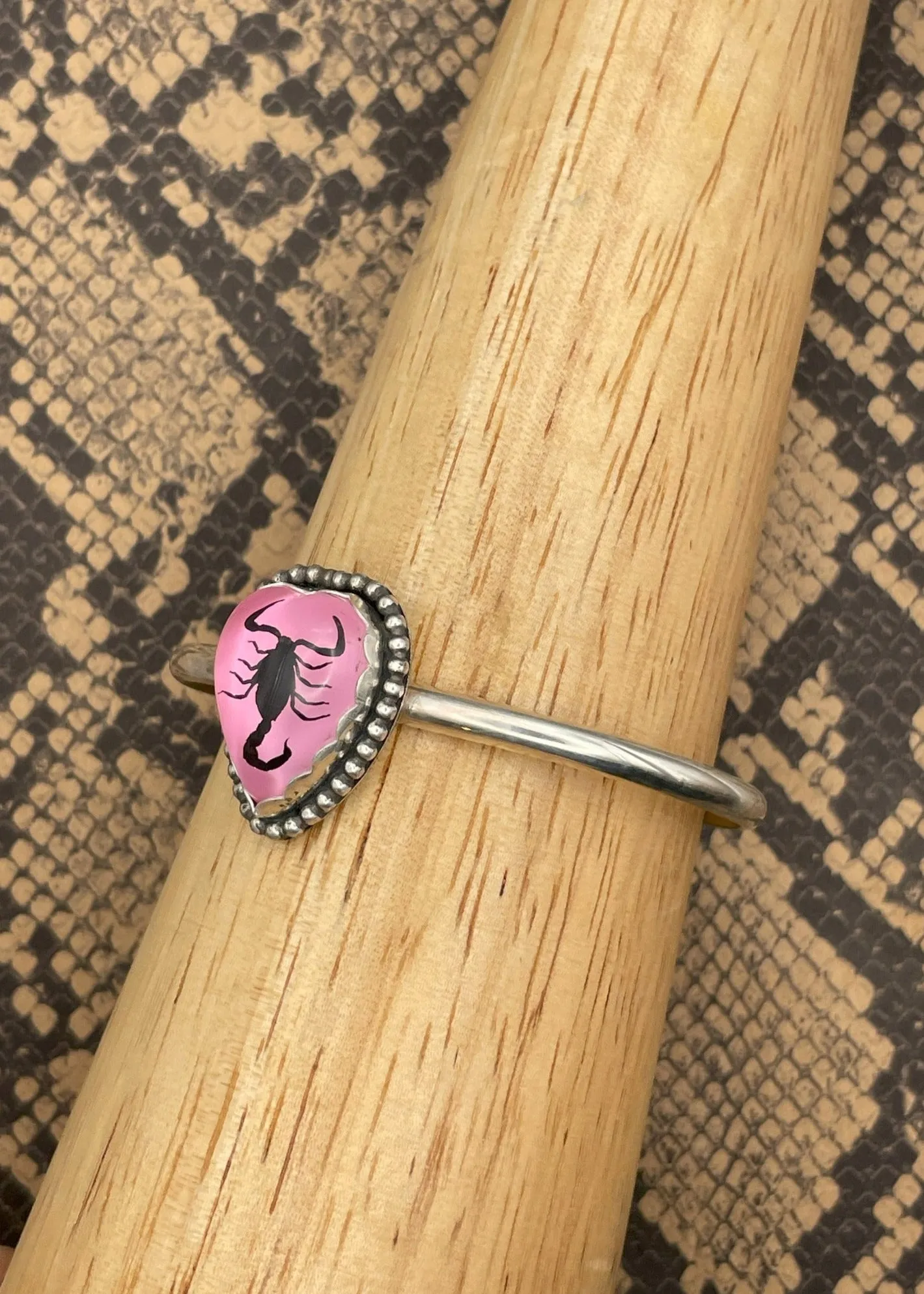 Scorpion Heart Cuff Bracelet sold by Modcloth product image thumbnail 3