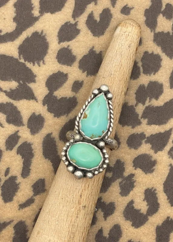 Sterling Silver Turquoise Ring sold by Modcloth