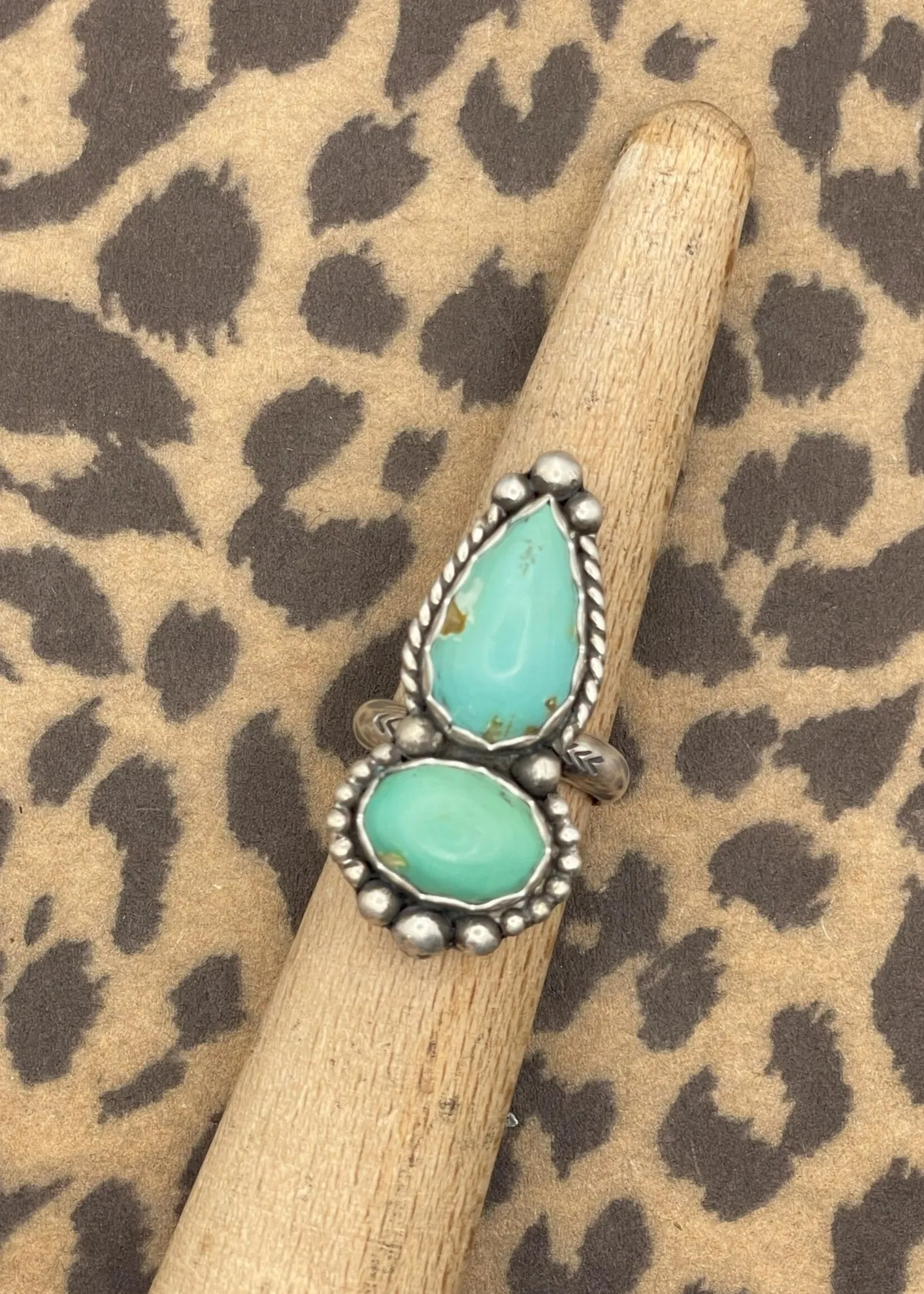 Sterling Silver Turquoise Ring sold by Modcloth
