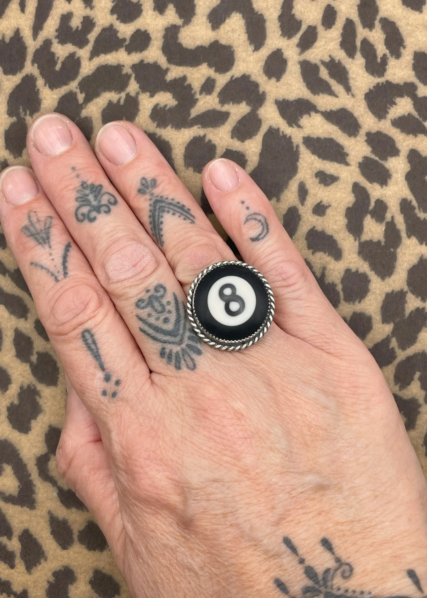 Billiard 8-Ball Sterling Silver Ring Black sold by Modcloth product image thumbnail 2