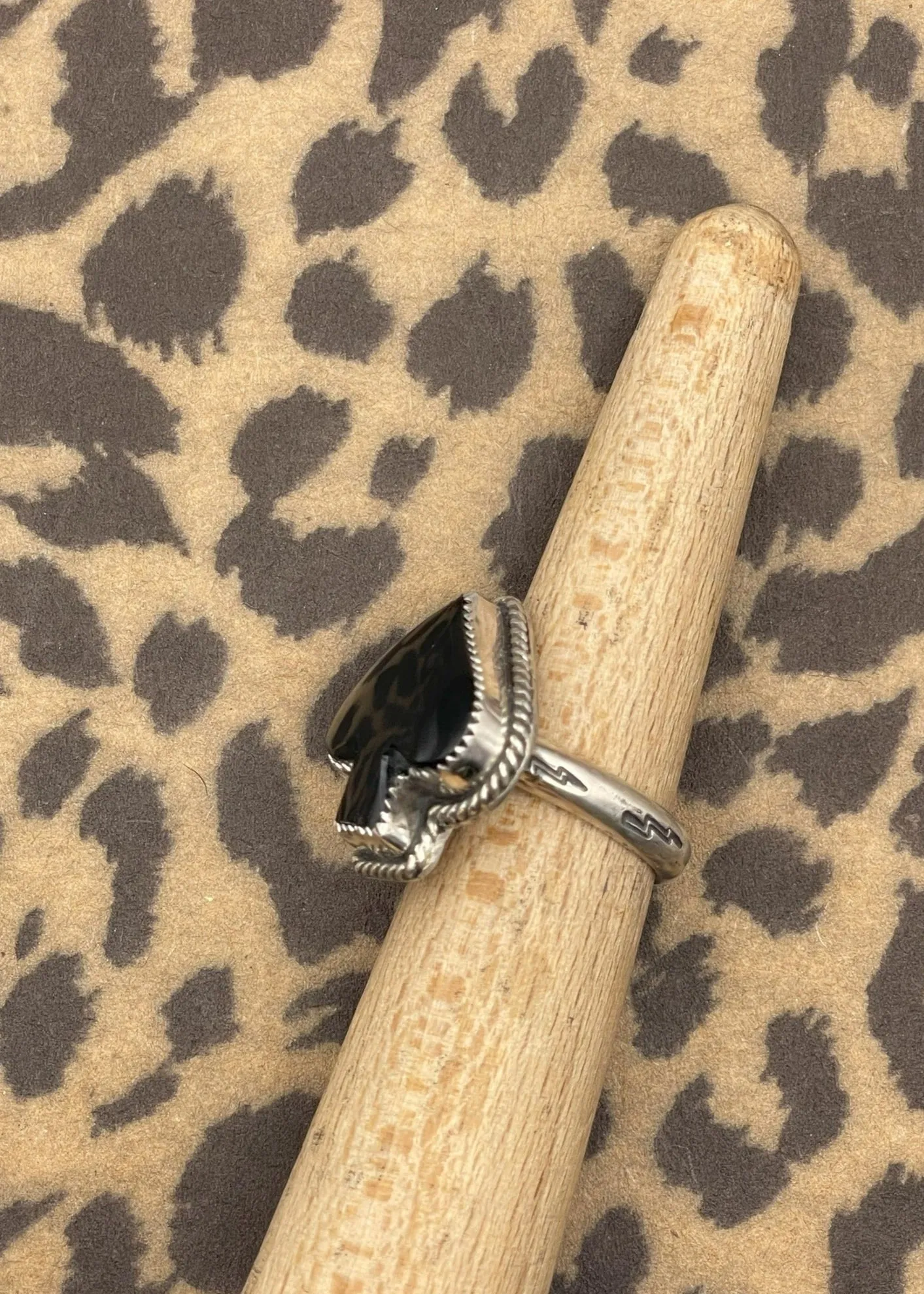 Sterling Silver Ace of Spades Black Onyx Ring sold by Modcloth product image thumbnail 3