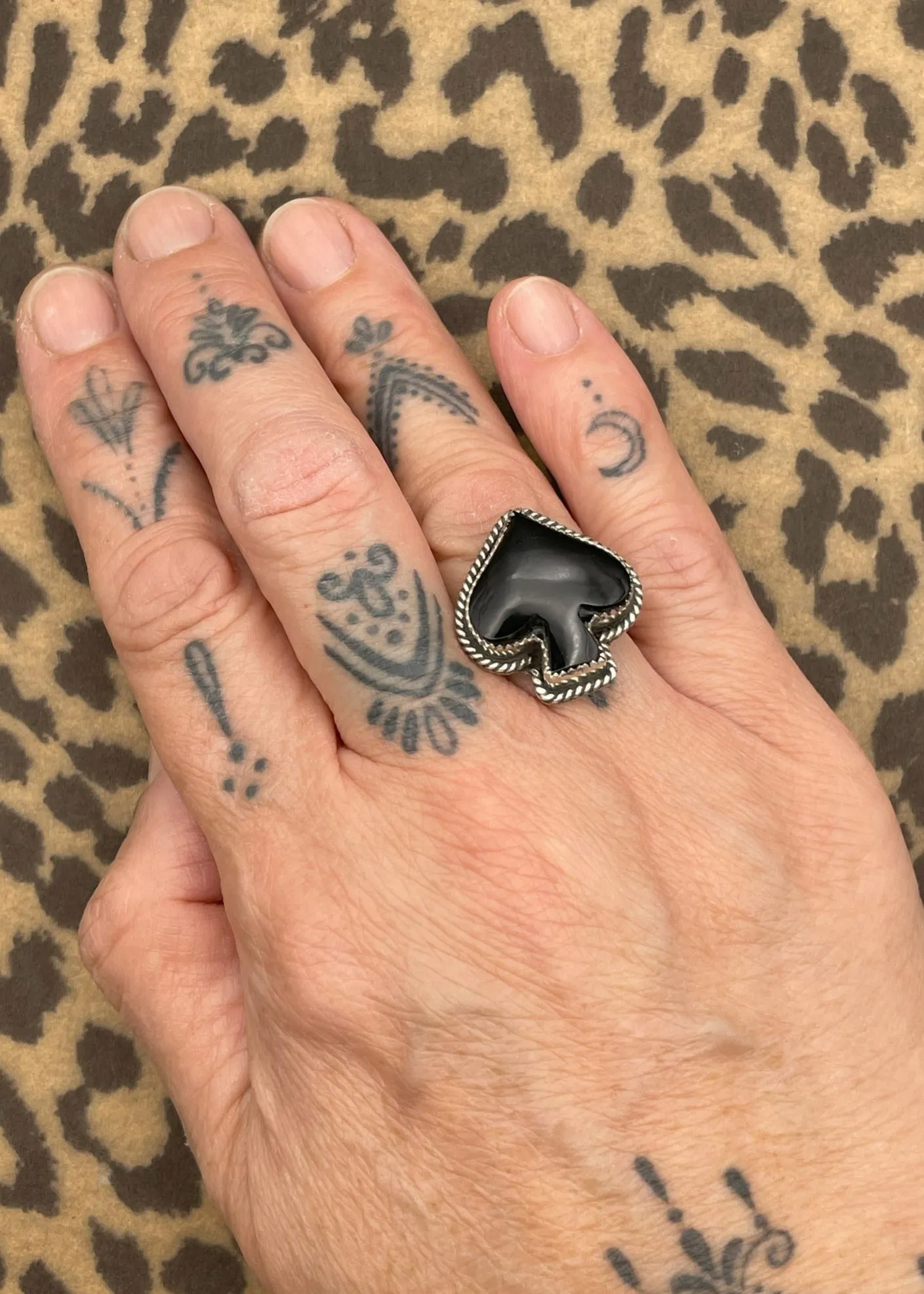 Sterling Silver Ace of Spades Black Onyx Ring sold by Modcloth product image thumbnail 2